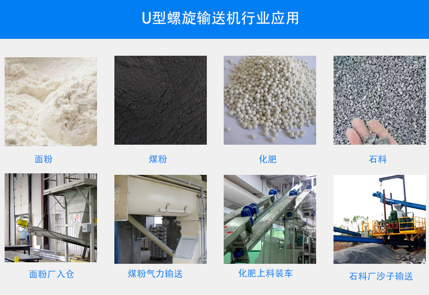 U型螺旋輸送機行業(yè)應(yīng)用